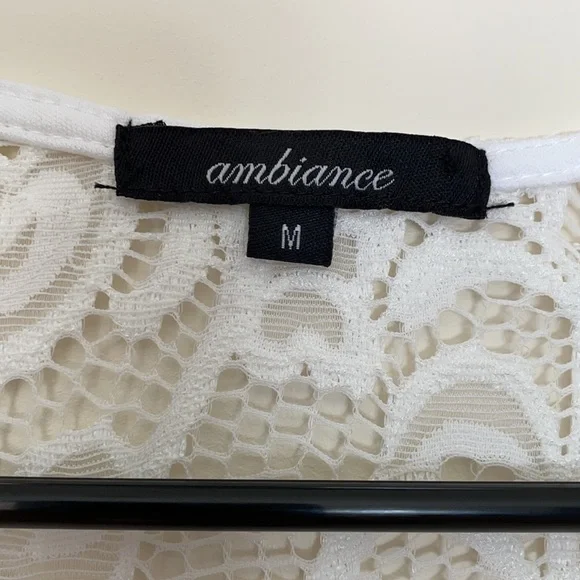 White Lace Scallop Hem Dress - Picture 8 of 10